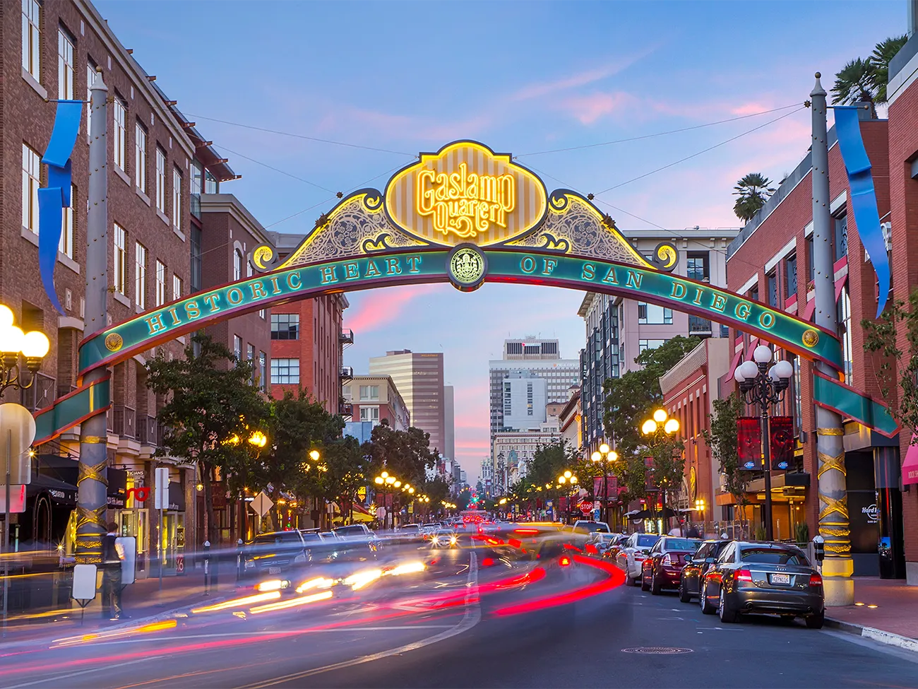 Gaslamp Quarter in San Diego, California