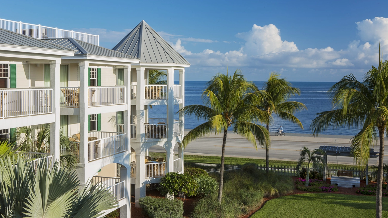 The Key West Windward Pointe Resort sits next to the nearby ocean