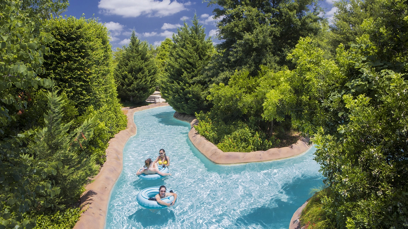 The Lazy River at Hyatt Vacation Club at Wild Oak Ranch, San Antonio Texas