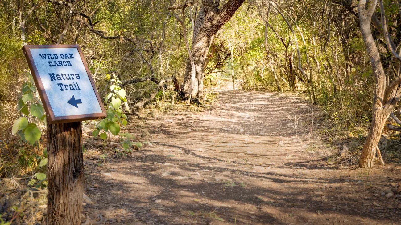 Nature trail near Hyatt Vacation Club at Wild Oak Ranch